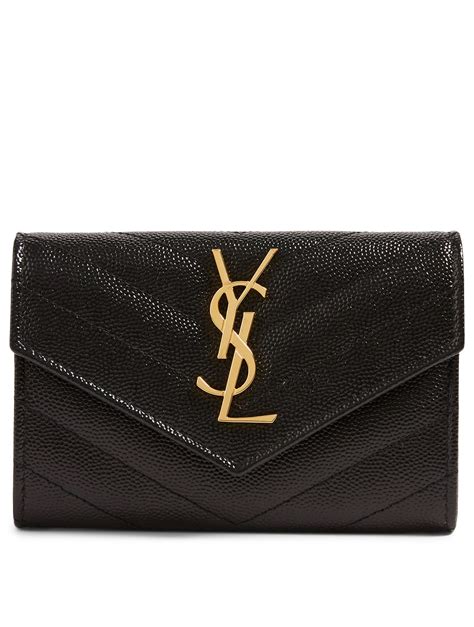 ysl monogram white review|YSL monogram quilted wallet.